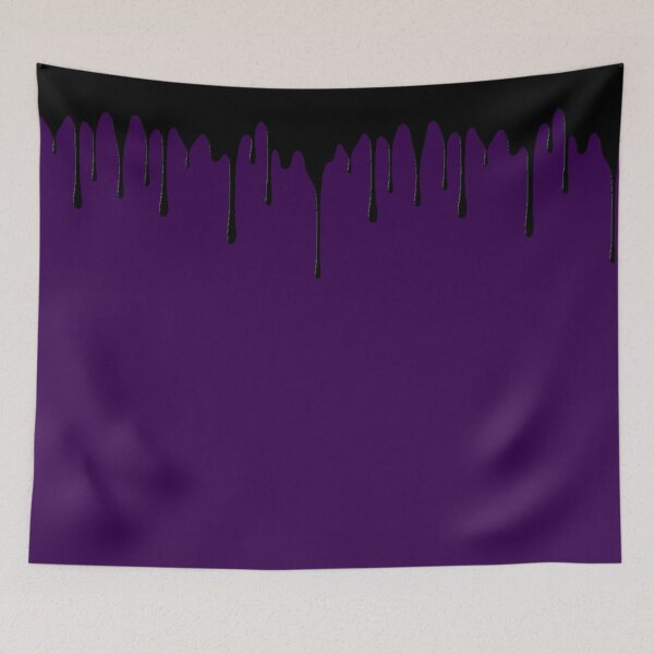 Item preview, Dripping Black on Purple designed and sold by Darcy777.