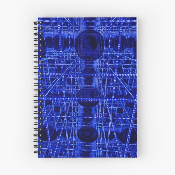 Item preview, Retro Blue 80s Geometric Reflection Infinity Pattern Mirrored Design  designed and sold by randy0151.