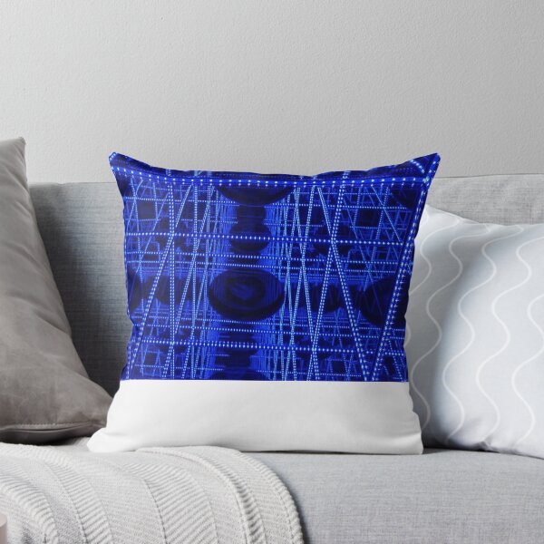 Item preview, Retro Blue 80s Geometric Reflection Infinity Pattern Mirrored Design  designed and sold by randy0151.