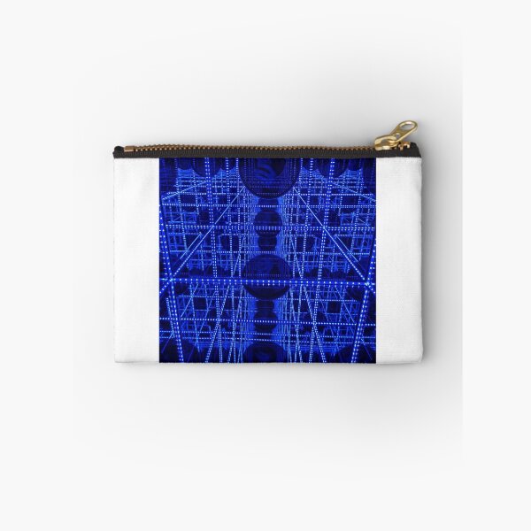 Item preview, Retro Blue 80s Geometric Reflection Infinity Pattern Mirrored Design  designed and sold by randy0151.