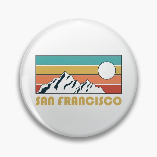 Item preview, San Francisco Retro Vintage - San Francisco California Mountain Souvenir - Gift - Hometown - Hiking - Nature designed and sold by HappyTees Lab.
