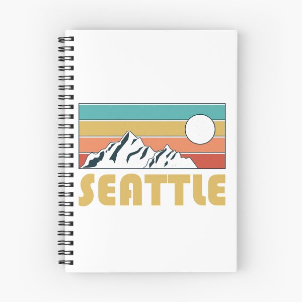 Item preview, Seattle Retro Vintage - Seattle Washington Mountain Souvenir - Gift - Hometown - Hiking - Nature designed and sold by HappyTees Lab.