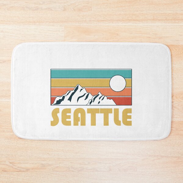 Item preview, Seattle Retro Vintage - Seattle Washington Mountain Souvenir - Gift - Hometown - Hiking - Nature designed and sold by HappyTees Lab.