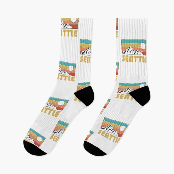 Item preview, Seattle Retro Vintage - Seattle Washington Mountain Souvenir - Gift - Hometown - Hiking - Nature designed and sold by HappyTees Lab.