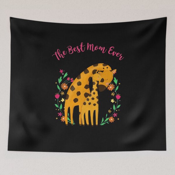 Item preview, The Best Mom Ever Giraffe designed and sold by Roseanne's Legacy Tees.