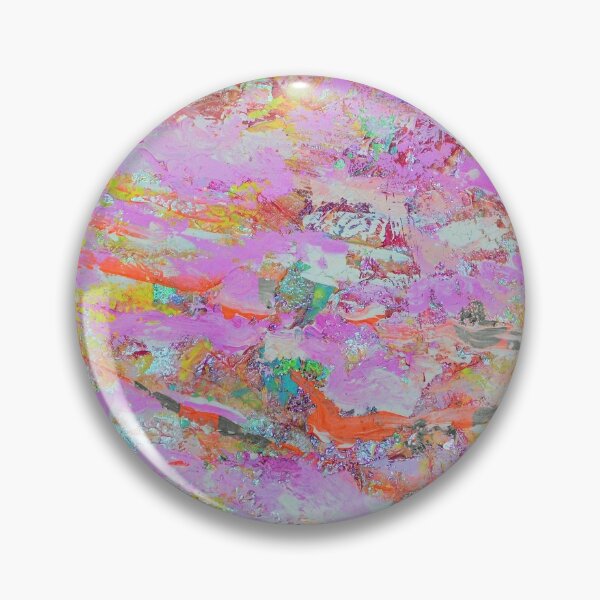 Item preview, abstract pink art painting designed and sold by Fiveladiesart.