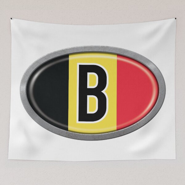 Item preview, Belgium International Vehicle Code Metal Plate designed and sold by travelwitheric.