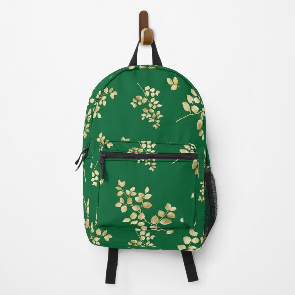 Item preview,   Golden leaf,leaves pattern,green background. designed and sold by MariaMarinova.
