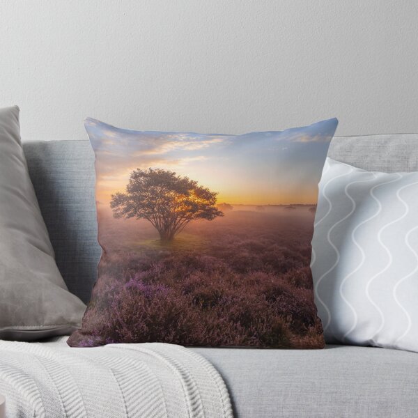 Item preview, Yellow sunrise in heathland designed and sold by michieldros.