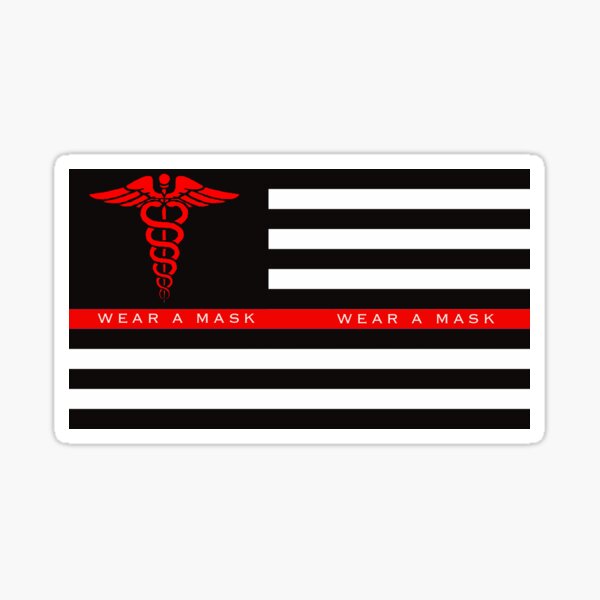 Eine Maske tragen Sticker