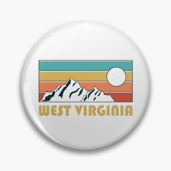 Item preview, West Virginia Retro Vintage - West Virginia Mountain Souvenir - Gift - Hometown - Hiking - Nature designed and sold by HappyTees Lab.