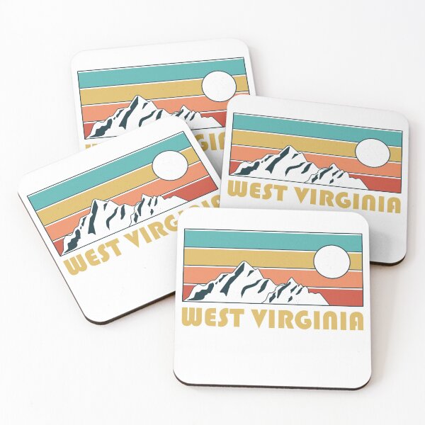 Item preview, West Virginia Retro Vintage - West Virginia Mountain Souvenir - Gift - Hometown - Hiking - Nature designed and sold by HappyTees Lab.