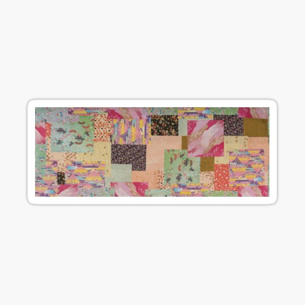 Quilted Origami Collage Sticker