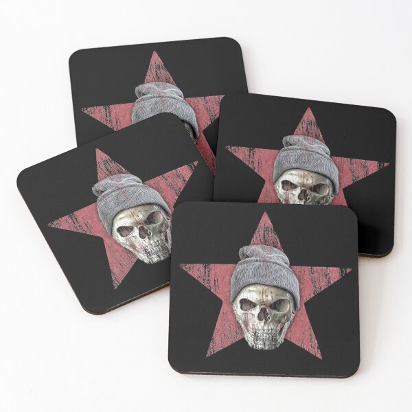 Item preview, skull and red star designed and sold by drizzd.