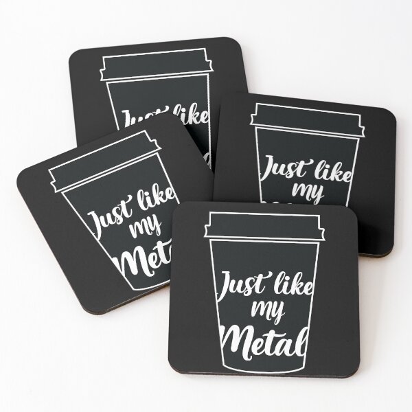 Item preview, I like my coffee black, Just like my Metal designed and sold by joanaoberg.