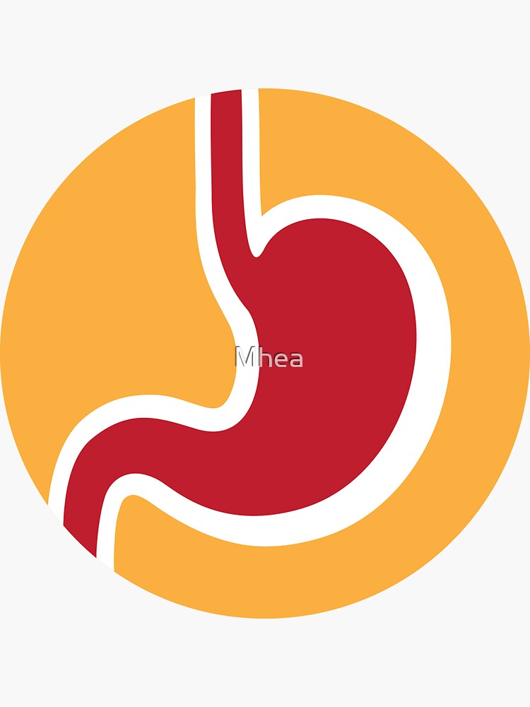 Stomach gastro gastroenterology logo - red and orange by Mhea