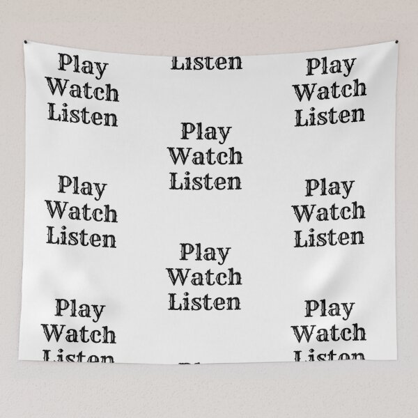 Item preview, Play Watch Listen designed and sold by WorldPrintTees.