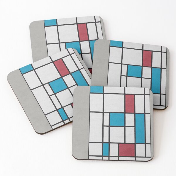 Item preview, blue, red and white squares designed and sold by zumza.
