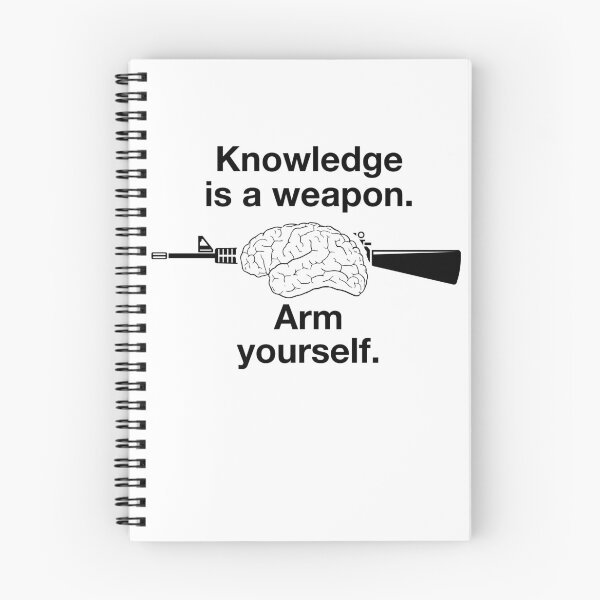 Item preview, Knowledge is a weapon. Arm yourself. designed and sold by Jingatees.