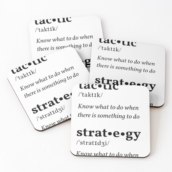 Item preview, Tactics vs Strategy designed and sold by Chess Bible.