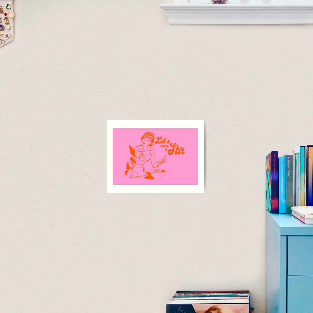 Lets Cause A Stir - The Peach Fuzz Art Print