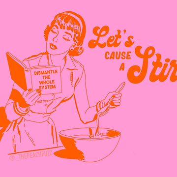 Artwork thumbnail, Lets Cause A Stir - The Peach Fuzz by Elizabeth Hudy