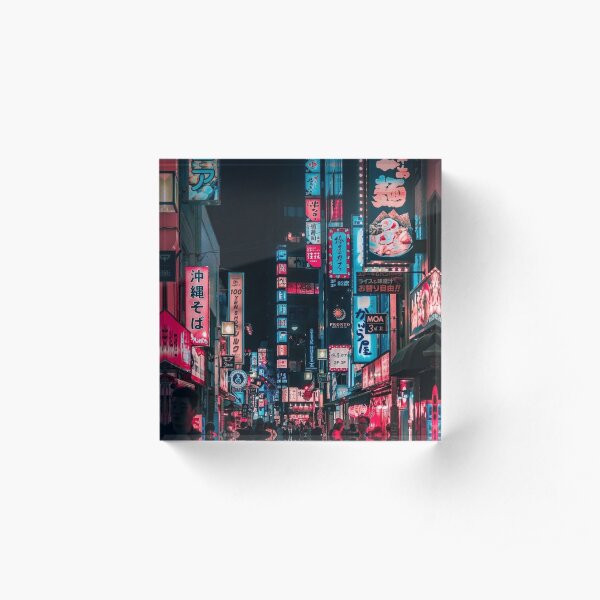 Tokyo Night Acrylic Block