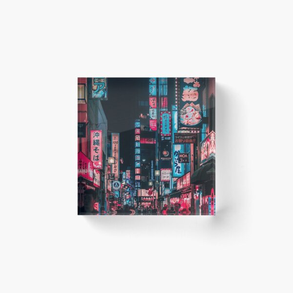 Tokyo Night Acrylic Block