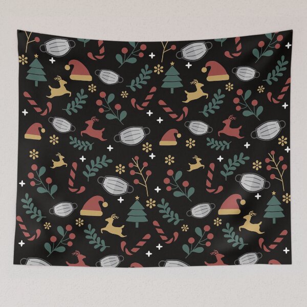 Item preview, Quarantined Christmas Pattern Wrapping Paper designed and sold by Medmac's Designs.