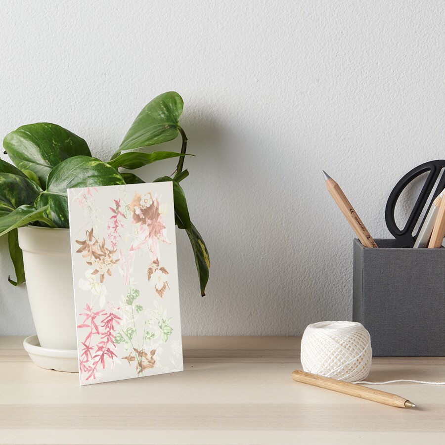 Floral Vintage Art Board Print