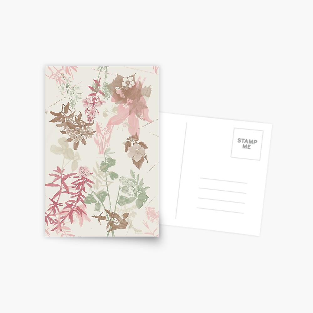 Floral Vintage Postcard