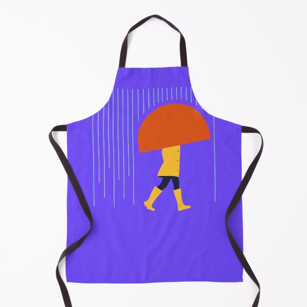 Item preview, Girl in the rain - minimal graphic design illustration designed and sold by RAWWR.