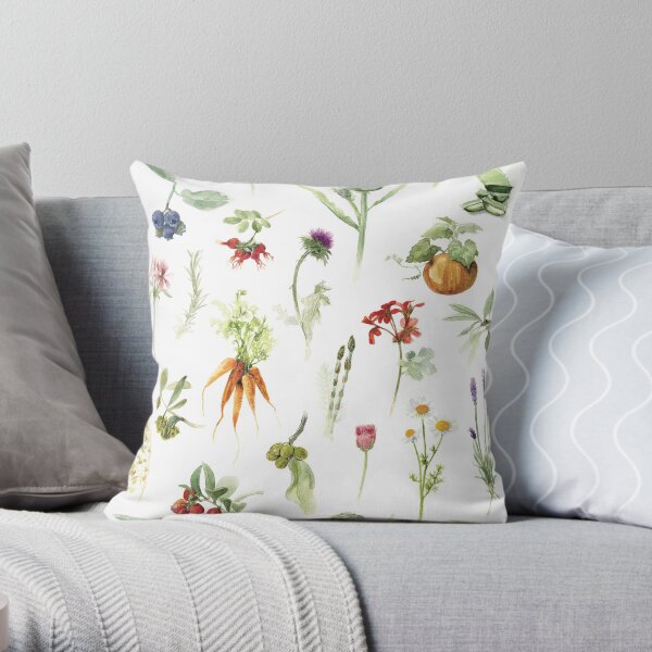 Plantings Throw Pillow
