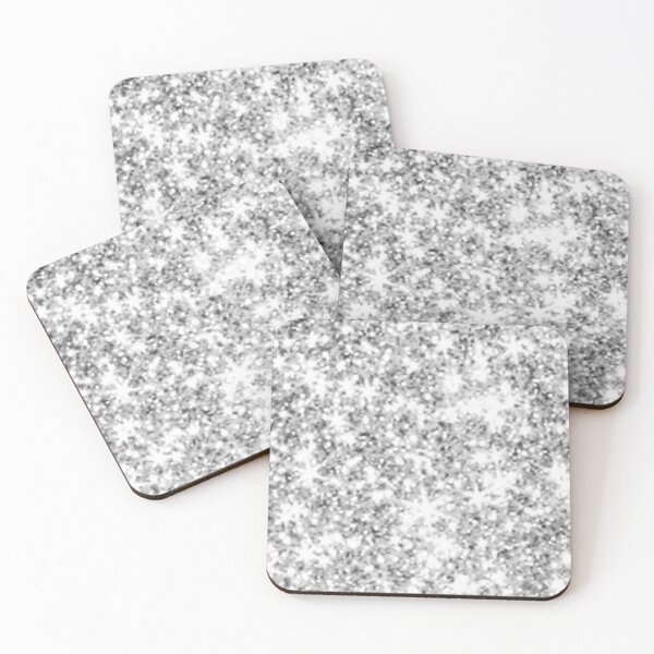 Item preview, Sparkling glitter stars light silver  designed and sold by GittaG74.