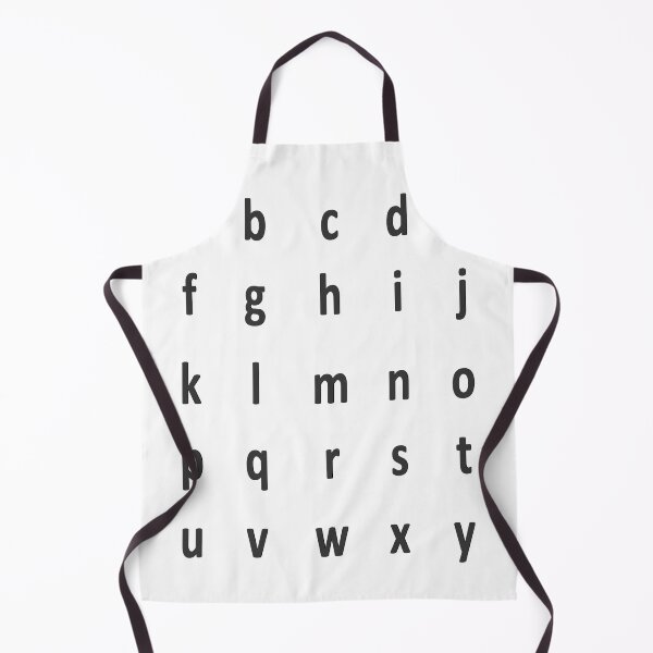 Artikelvorschau, komplettes Alphabet - schwarz entworfen und verkauft von ZiphGames.