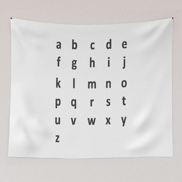 Item preview, complete alphabet - black designed and sold by ZiphGames.