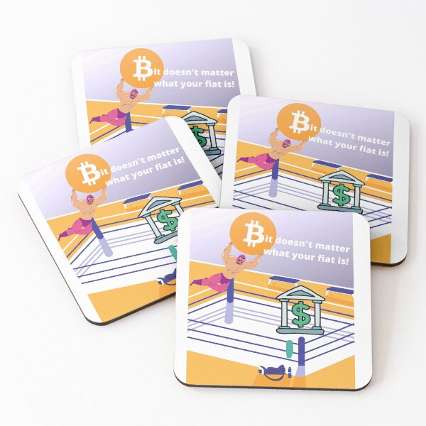 Item preview, Bitcoin Wrestler, Bitcoin over Fiat, It doesn't matter what your fiat is! designed and sold by WinningUniverse.