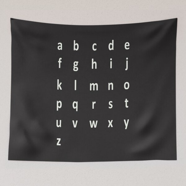 Item preview, complete alphabet - white designed and sold by ZiphGames.