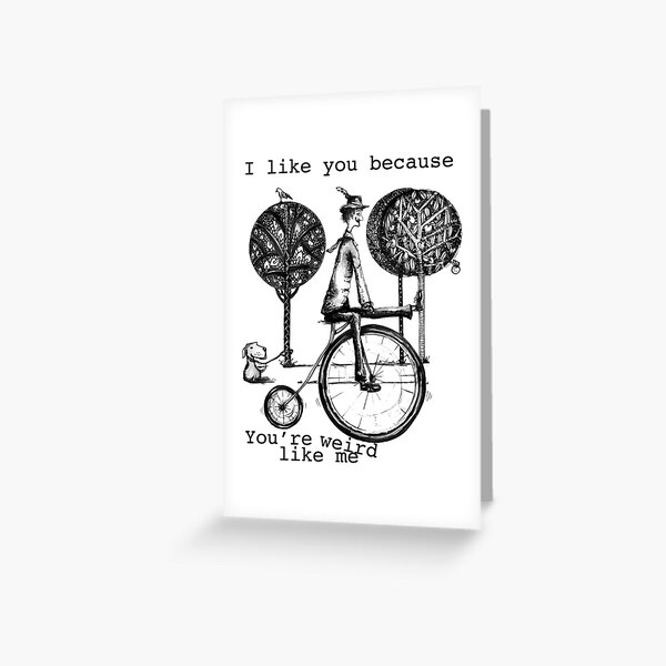 An amusing kind of man Greeting Card