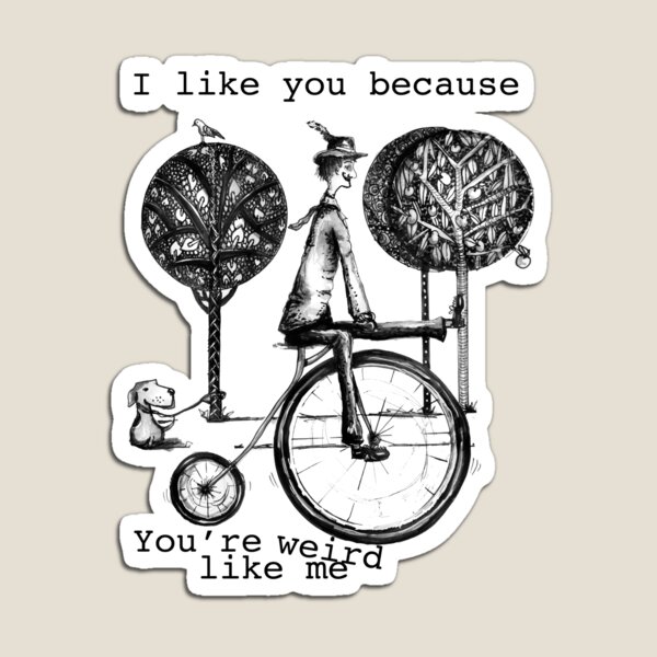 An amusing kind of man Magnet