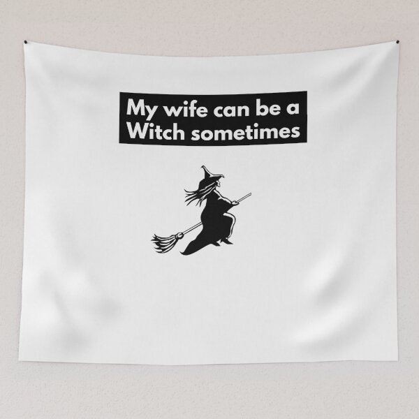 Item preview, Witchy wife halloween flying broom design designed and sold by JustSaiyan1.