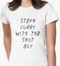 Curry Drake Shot (Black) Women's Fitted T-Shirt