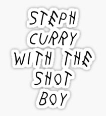 Curry Drake Schuss (Schwarz) Sticker