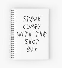 Curry Drake Shot (Black) Spiral Notebook