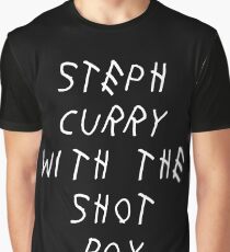 Curry Drake Shot (White) Graphic T-Shirt