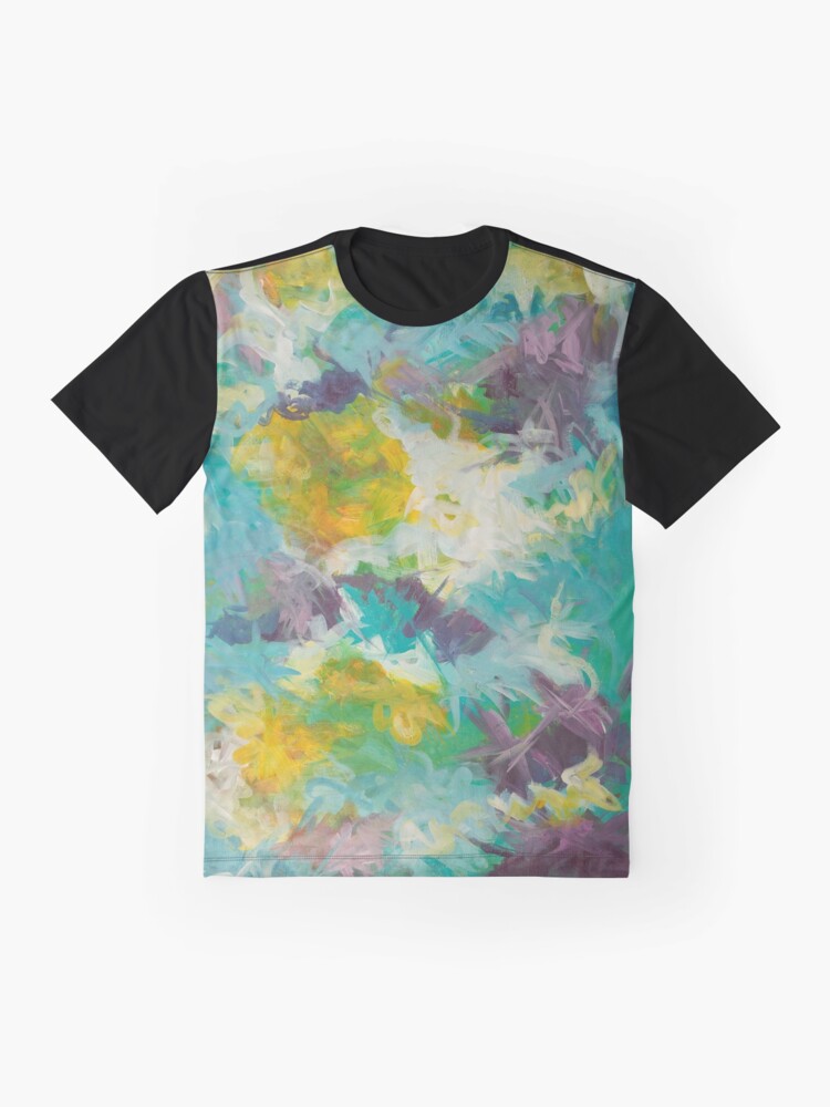 Alternate view of Pastel Abstract Irises Graphic T-Shirt