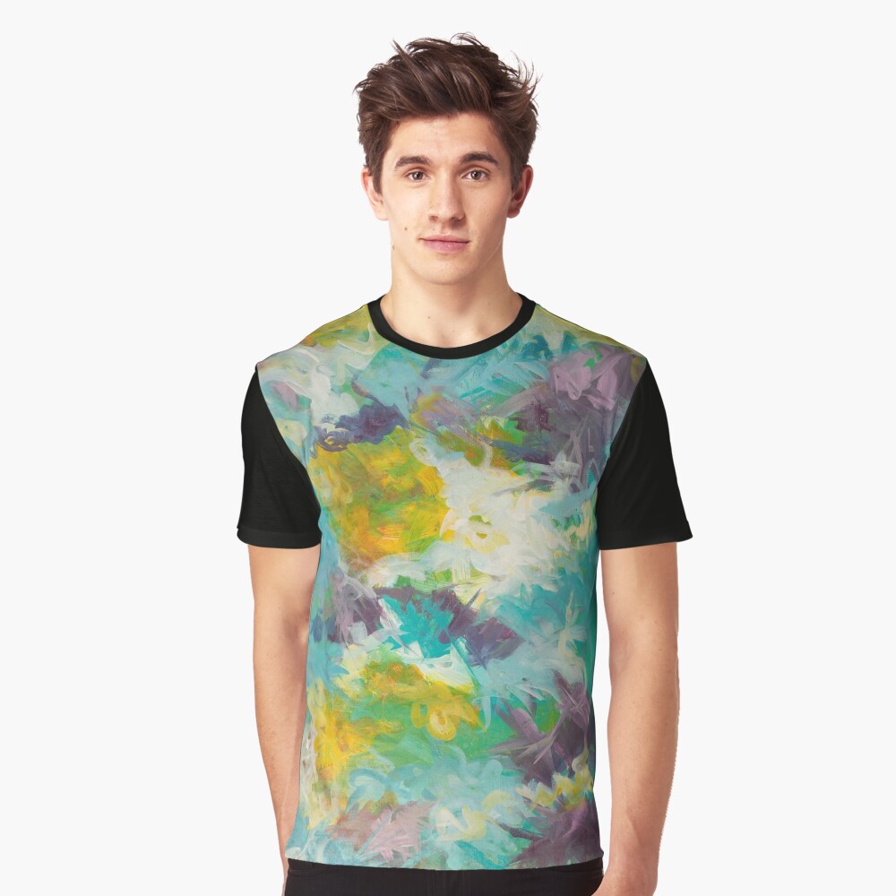 Pastel Abstract Irises Graphic T-Shirt
