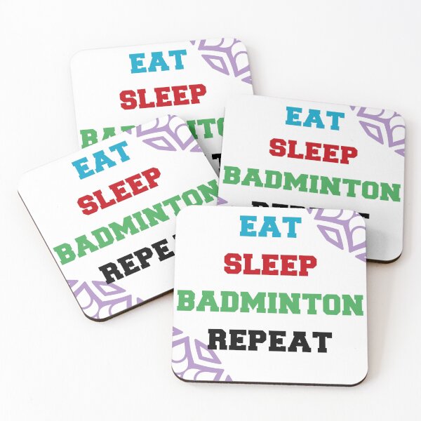Item preview, Copy of Eat Sleep Badminton Repeat (Mandala Piece Design) designed and sold by WilliamsGFX.