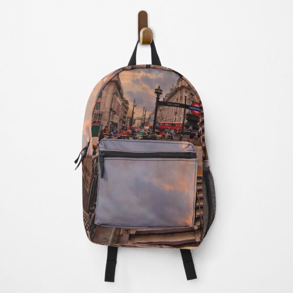 Item preview, Piccadilly Circus tube station at sunset designed and sold by PhotoCDesign.