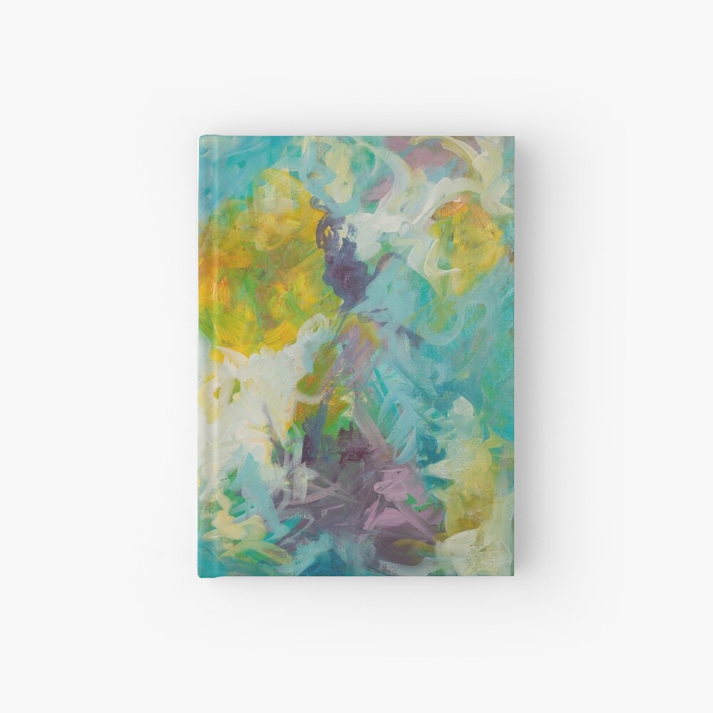 Pastel Abstract Irises Hardcover Journal